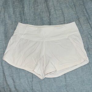 Lululemon white athletic shorts
